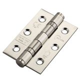 14852 Frisco Eclipse Ball Bearing Hinge Grade 7 Fire Rated 76mm x 51mm Pack of 2 Satin Stainless Steel