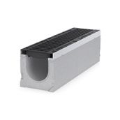 Hauraton Faserfix SUPER 100 F900 Channel & F900 Bolted Ductile Iron Slot Grating - 1000mm