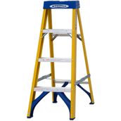Werner 4 Tread Trade Fibreglass Step Ladder - BS 2037 EN131 Professional