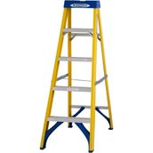 Werner 5 Tread Trade Fibreglass Step Ladder - BS 2037 EN131 Professional