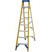 Werner 8 Tread Trade Fibreglass Step Ladder - BS 2037 EN131 Professional