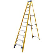 Werner 12 Tread Trade Fibreglass Step Ladder - BS 2037 EN131 Professional
