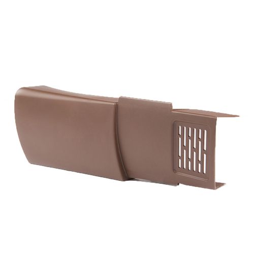 99116 Timloc Dry Fix Verge Right Hand Piece for Profiled Tiles   Brown