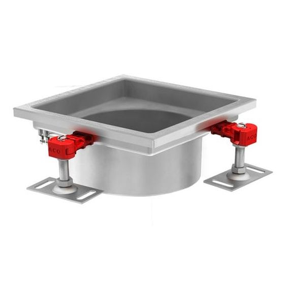 aco gully 157 304 stainless steel telescopic square top