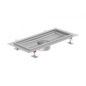 ACO HygieneFirst 304 Stainless Steel Kitchen Tray Extended Edge Channel 200mm Outlet