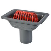 ACO Rainwater Balcony Outlet Gully with Dome Grate