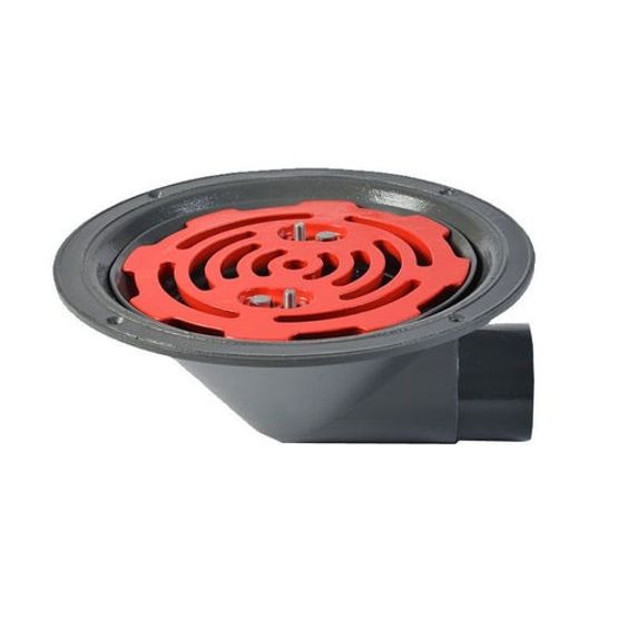 aco rainwater roof outlet 90dg screw with flat grate