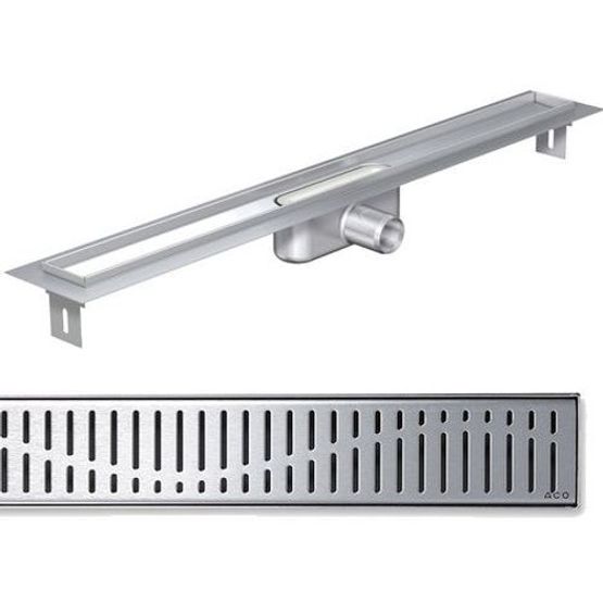 aco shower wet room channel drain wave grating