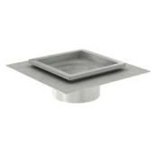 ACO Gully 157 Stainless Steel 304 Telescopic Square Top Gully Tiled Floor - 110mm Outlet
