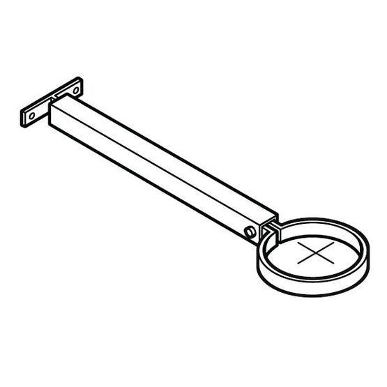 alumasc flushjoint circular extended base pipe clip