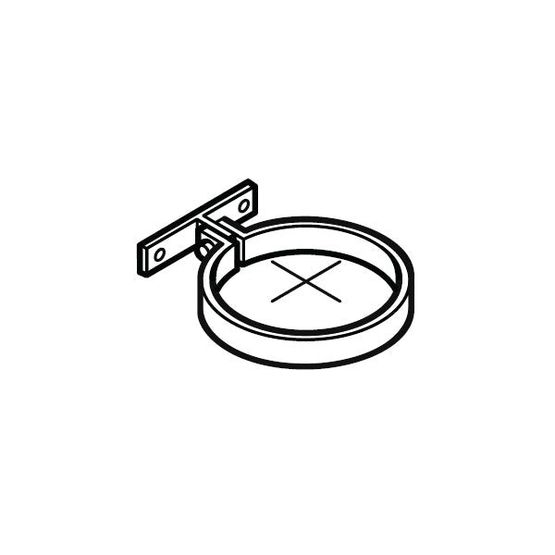 alumasc flushjoint circular small base pipe clip