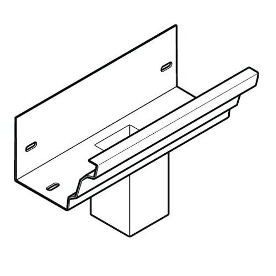 aluminium gx moulded gutter square outlet