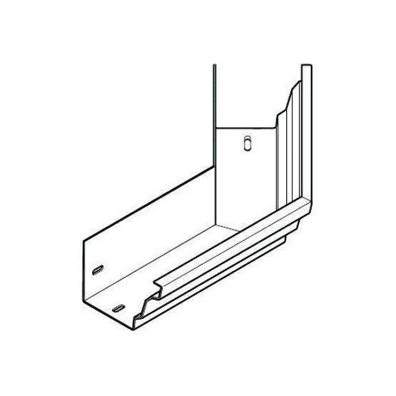 aluminium gx pressed moulded gutter 135dg ext angle