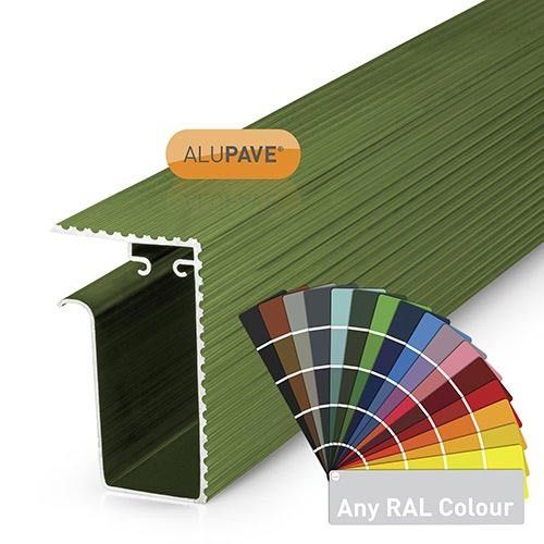 alupave fireproof flat roof and decking side gutter powder coated any ral colour