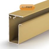 alupave fireproof flat roof and decking side gutter profile sand
