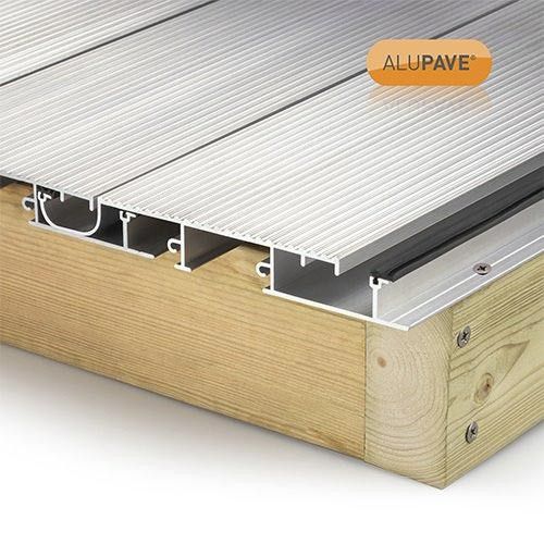 alupave fireproof flat roof decking board in milled