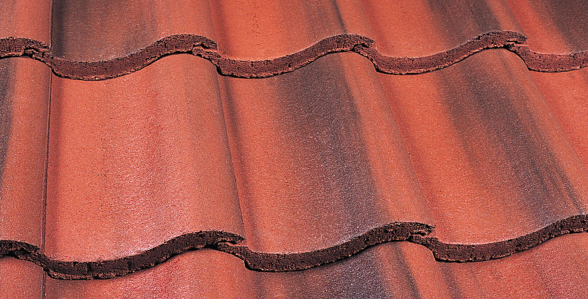 Marley Anglia Interlocking Concrete Roof Tile Old English Dark Red Roofing Superstore®