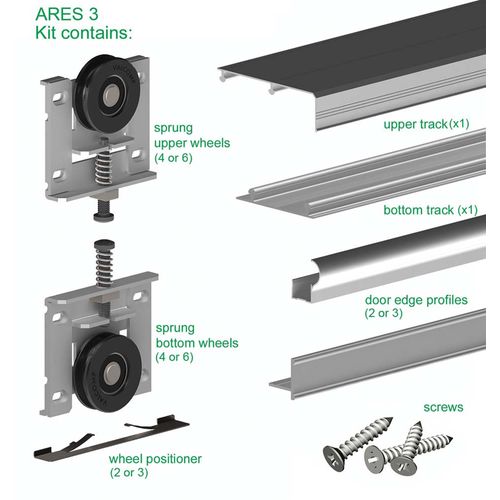 Ares2 Internal Sliding Door Track   Components