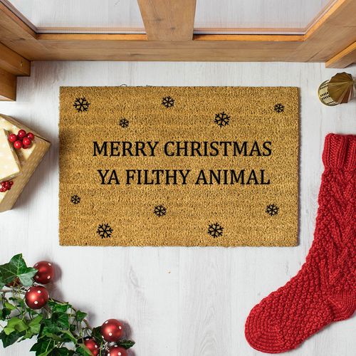 artsy xmas filthy animal floor doormat