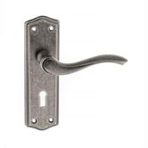 atlantic 0e178kds old english warwick key lever backplate distressed silver