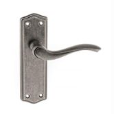 atlantic 0e178lds old english warwick key lever backplate distressed silver