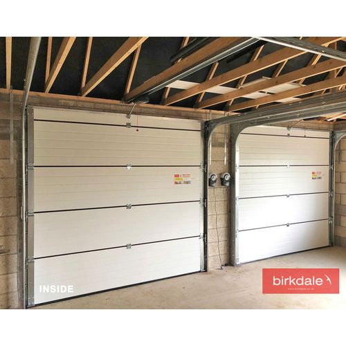 Birkdale Premium White Sectional Garage Door inside shot