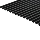 Cladco Corrugated 13/3 Profile 0.5mm Polyester Painted Coated Roof Sheet - Black BS00E53