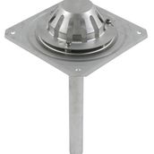Blucher Stainless Steel Short Vertical Roof Drain Outlet