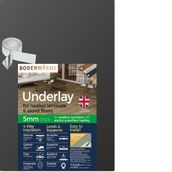 BodenWärme Laminate & Wood Underlay Insulation with Tape for Electric Underfloor Heating 