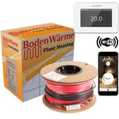 BodenWärme Electric Undertile Heating Cable Kit 150w with White iSTAT Thermostat