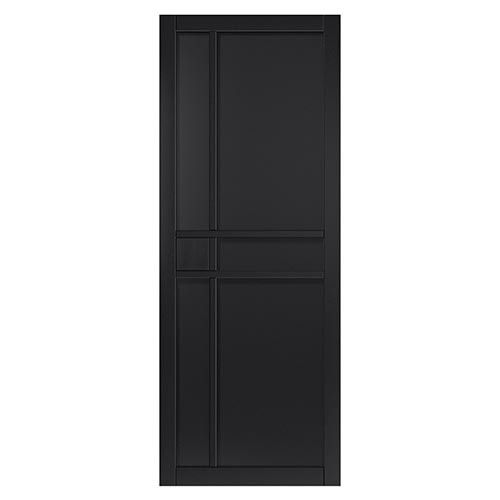 city black internal pannelled door