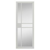 JB Kind Urban Industrial City Fully Finished White Clear Glazed Internal Door