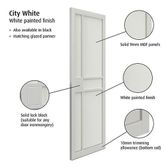 city white internal pannelled door information