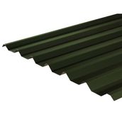 Cladco 34/1000 Box Profile PVC Plastisol 0.7mm Metal Roof Sheet in Juniper Green