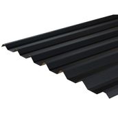 Cladco 34/1000 Box Profile PVC Plastisol 0.7mm Metal Roof Sheet in Slate Blue