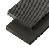 cladco wpc solid decking board charcoal