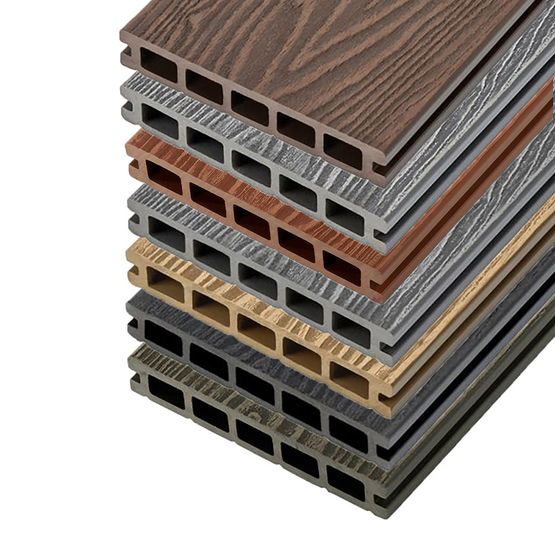 Video of Cladco Woodgrain Hollow Composite Decking Board - 4m