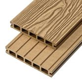cladco wpc woodgrain hollow decking board teak