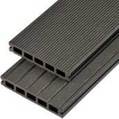 Cladco Hollow Composite Decking Board 4m - Charcoal