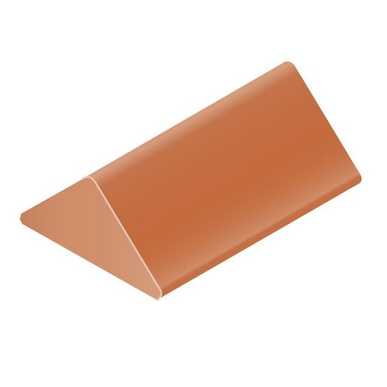 clay angled ridge with gable stop end