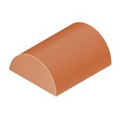 Sandtoft Half Round Clay Ridge with Gable Stop End