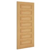 Deanta Biarritz Contemporary Fully Finished Oak Internal Door angled