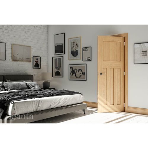 deanta cambridge oak door bedroom lifestyle