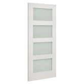 deanta coventry white primed obscure glazed door angle