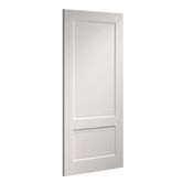 Deanta Madison Shaker White Primed Internal Door Angled