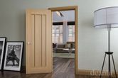 deanta norwich internal oak glazed door living room lifestyle