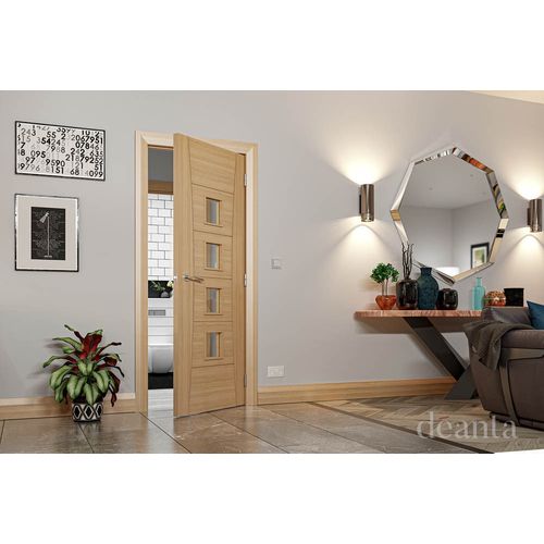 deanta pamplona glazed oak door living room lifestyle