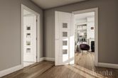 deanta pamplona glazed white primed door hallway lifestyle