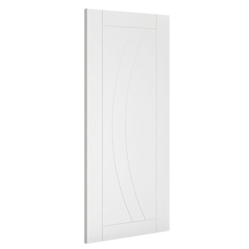 Deanta Ravello Contemporary White Primed Internal Door angled