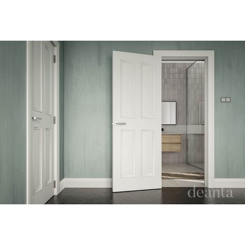 deanta rochester white primed door bathroom lifestyle